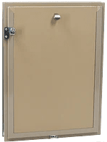 Locking Pet Door Covers for Hale Pet Doors (call to order) Components Dog Proofer Small Medium (6 1/2" x 9 1/2") Arizona Beige Top Load