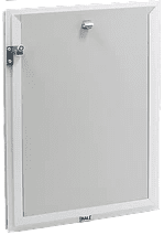 Locking Pet Door Covers for Hale Pet Doors (call to order) Components Dog Proofer Small Medium (6 1/2" x 9 1/2") Brushed Aluminum Top Load