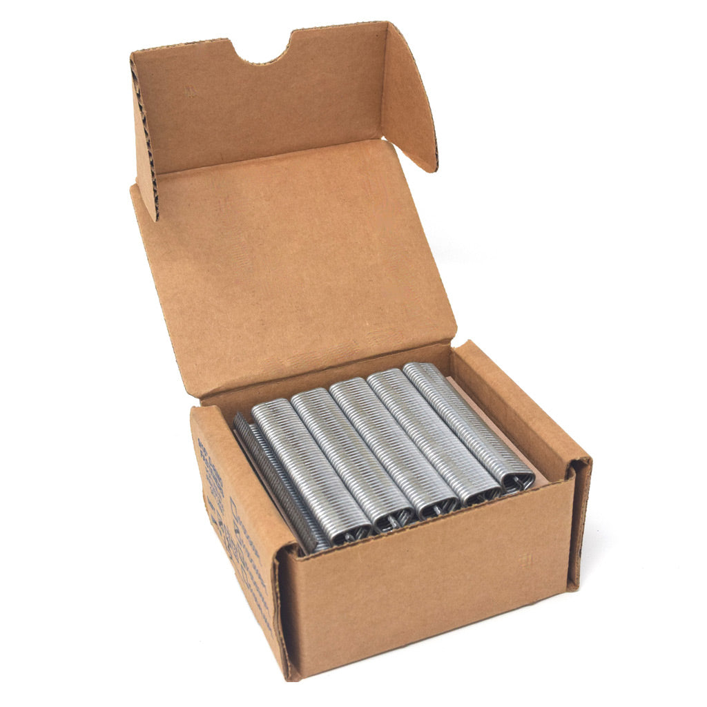 Close-up image of a 2500-count pack of hog rings from Dog Proofer, featuring the product's details and specifications.