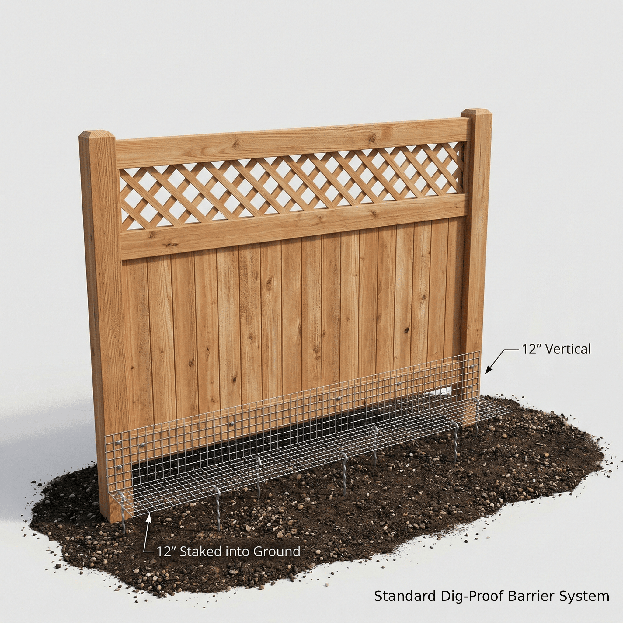 Dig Proofer Kit ⏤ No-Dig Dog Fence Existing Fence Dog Proofer 