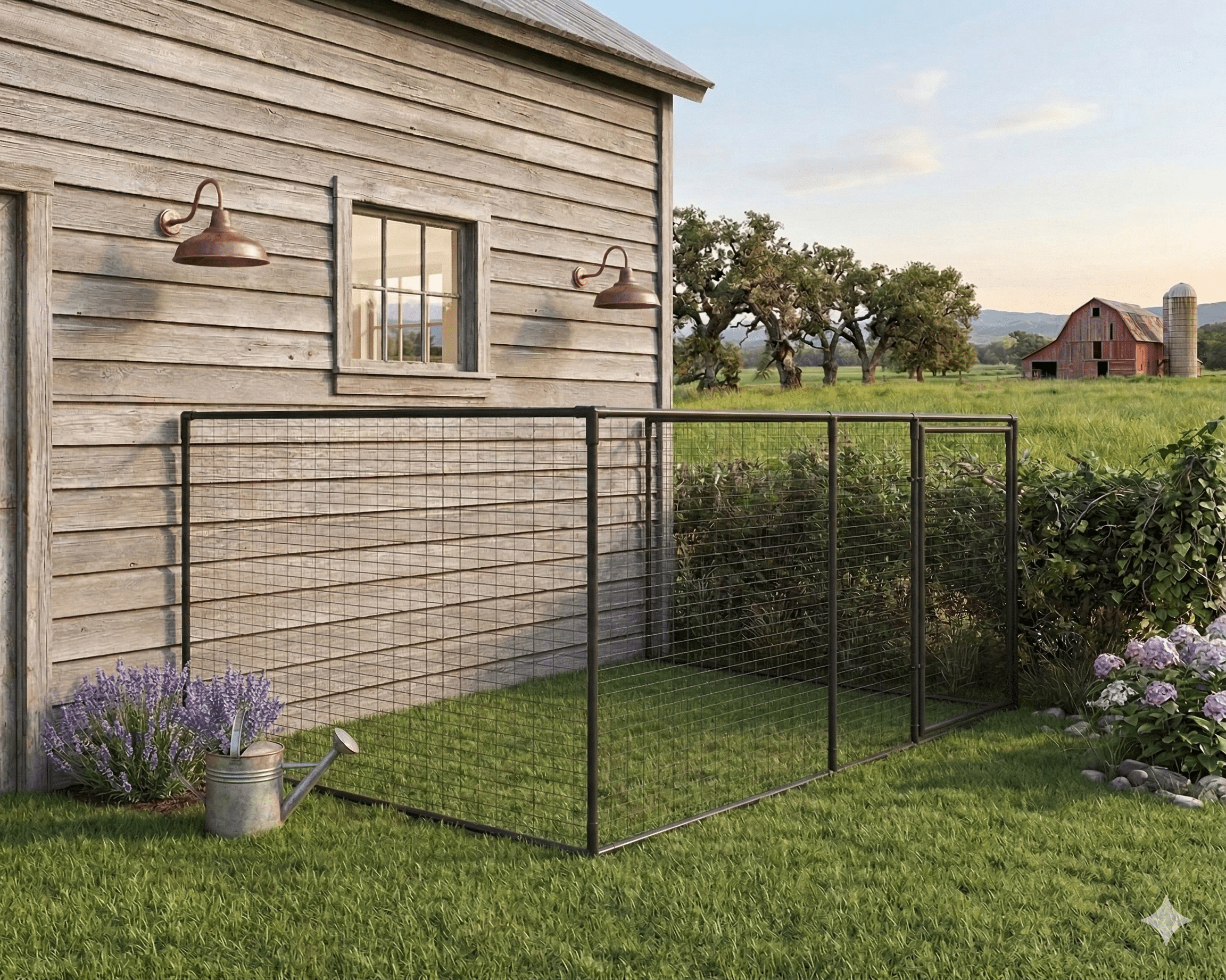 Dog Run Fence Freestanding Dog Proofer 