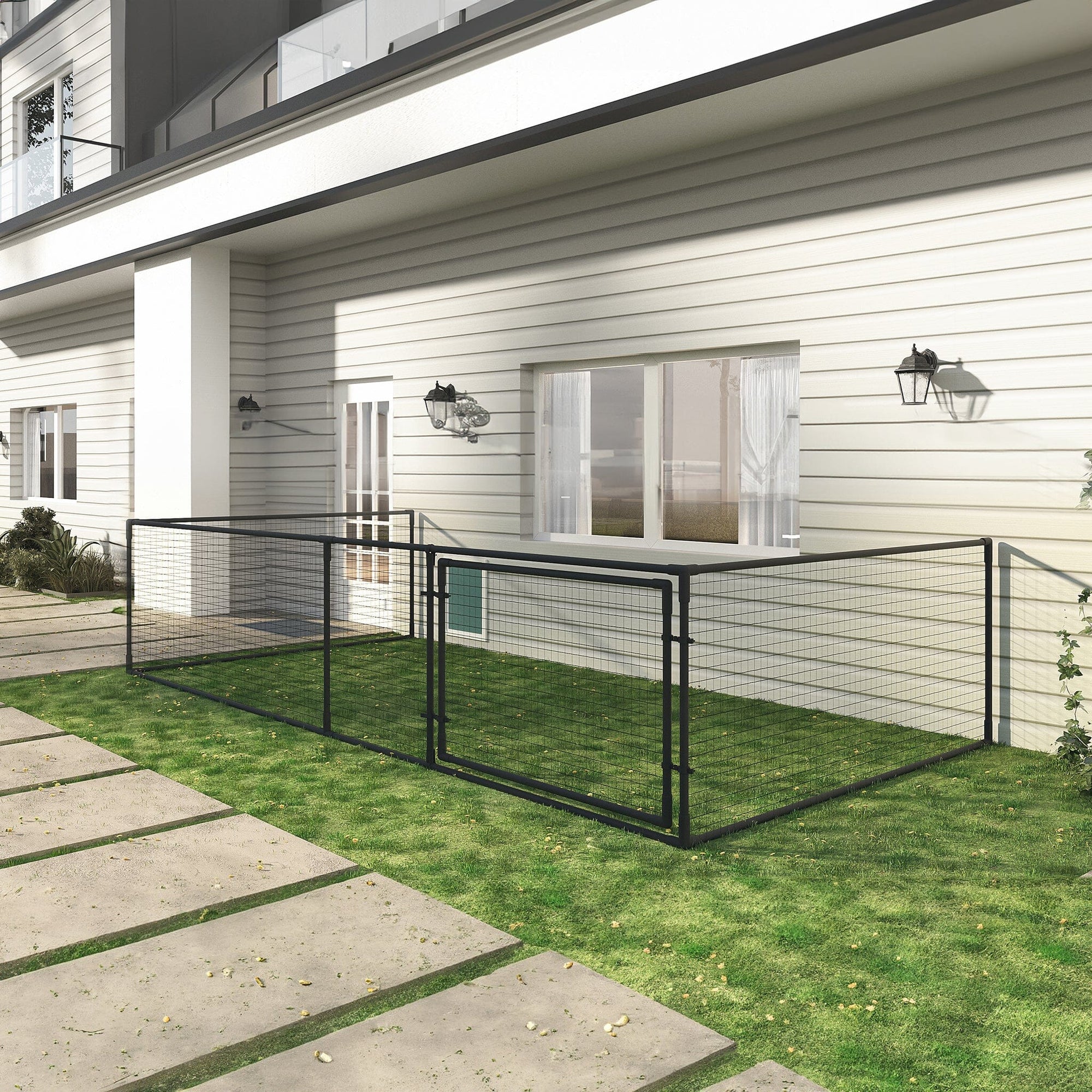 Dog Run Fence Freestanding Dog Proofer 
