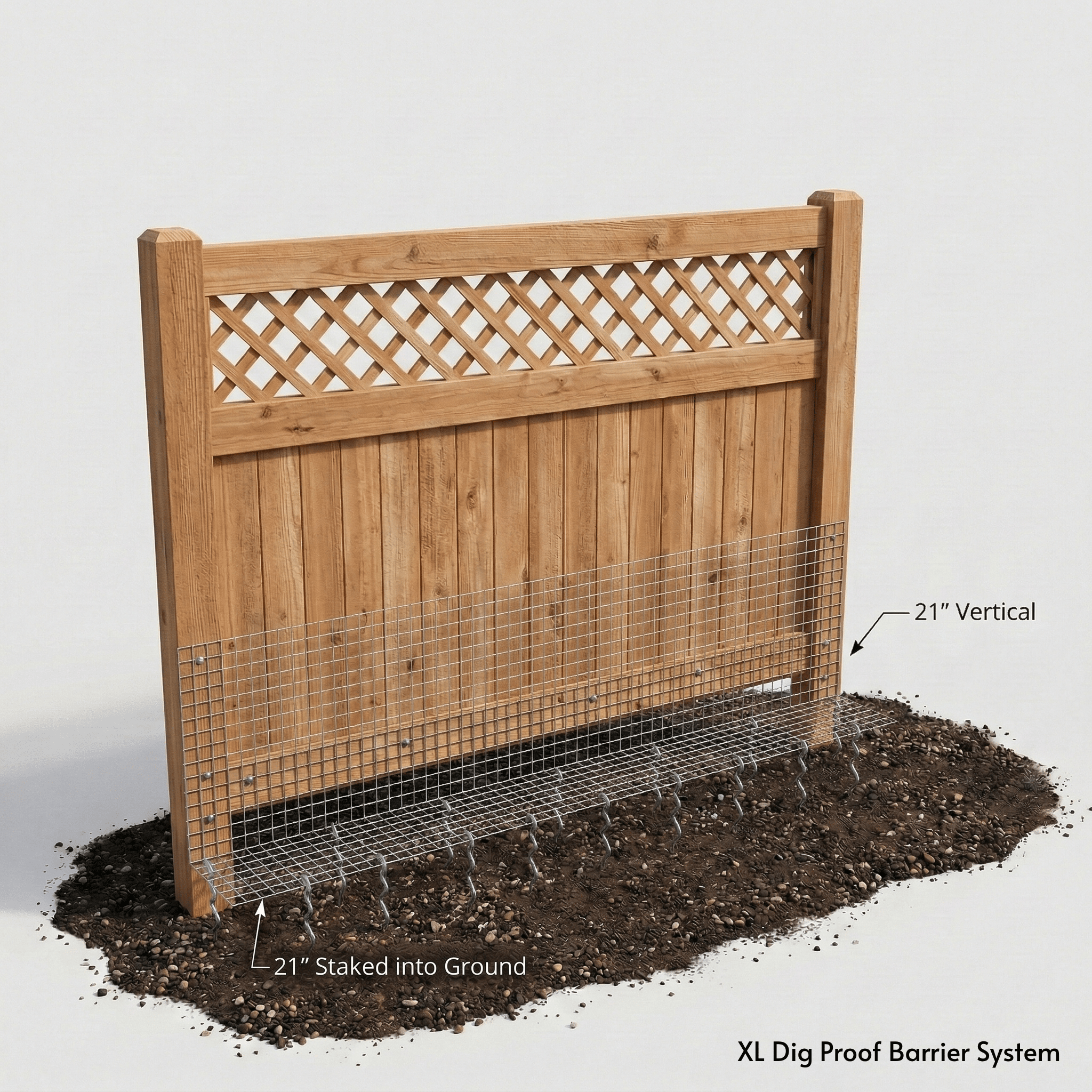 Dig Proofer Kit ⏤ No-Dig Dog Fence Existing Fence Dog Proofer 