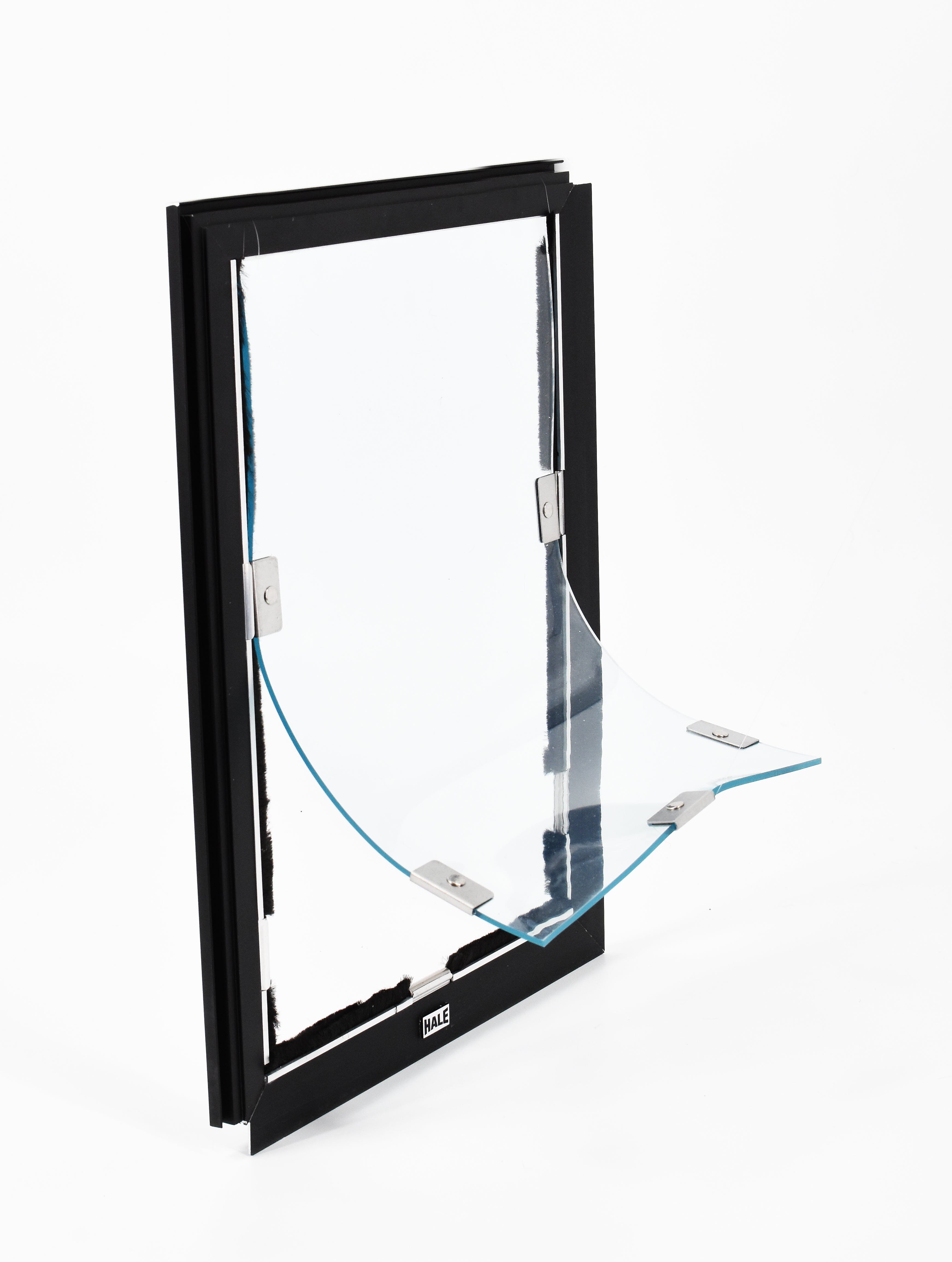 Dog Door - Screen Model Phone Order Only Dog Proofer Small Medium (6 1/2" x 9 1/2") Dark Bronze Standard 1/2" thick or less