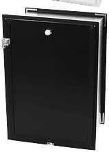 Dog Door - Wall Model HALE Small Medium (6 1/2&quot; x 9 1/2&quot;) Dark Bronze Single Flap