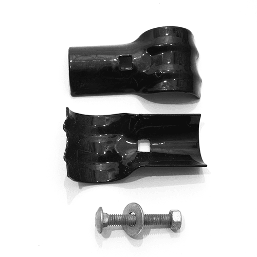 Single End Rail Clamp with hardware for 1-3/8 to 1-5/8&quot; Phone Order Only Dog Proofer 