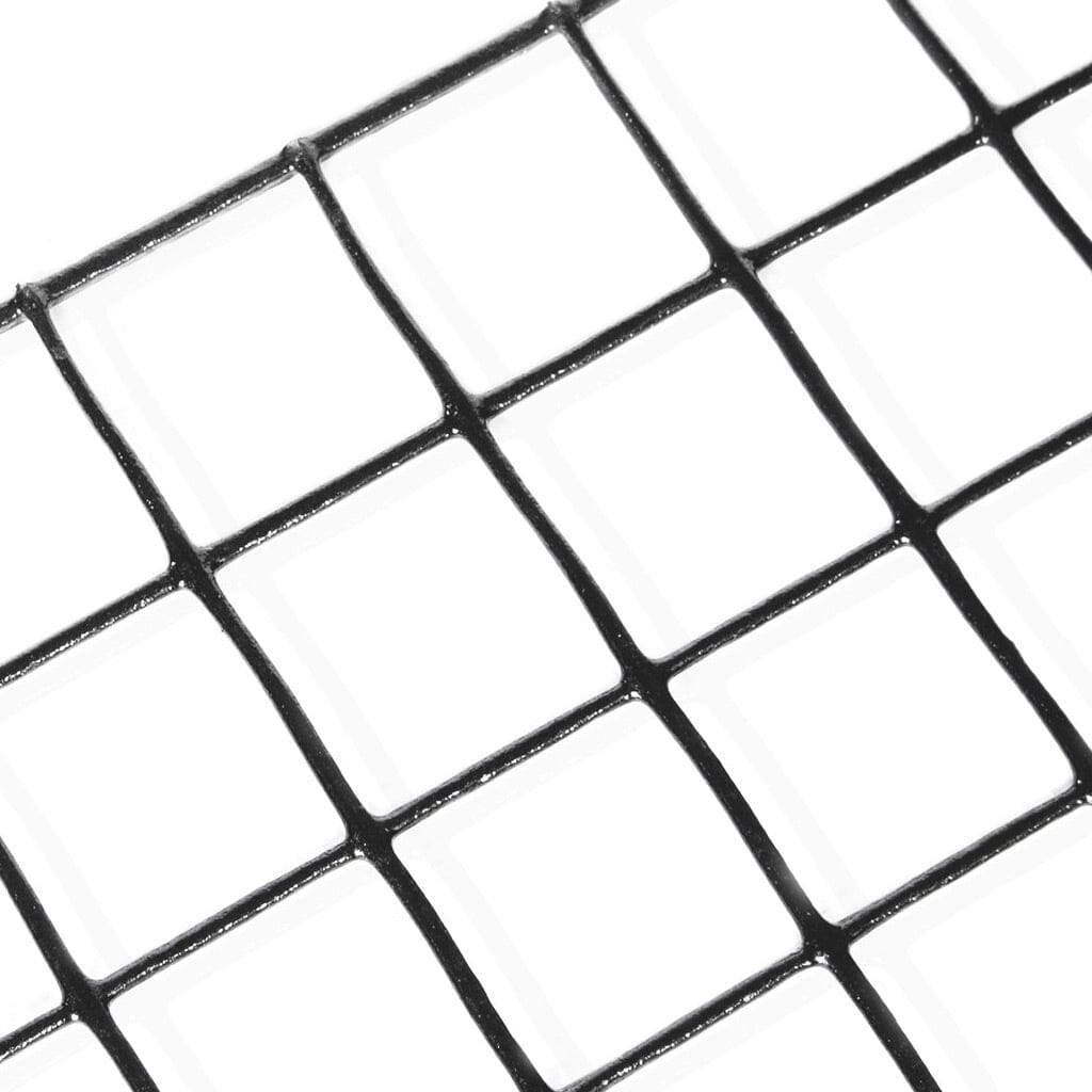 Close-up view of a 42x100 feet welded wire fence segment by Dog Proofer, highlighting the wire quality.