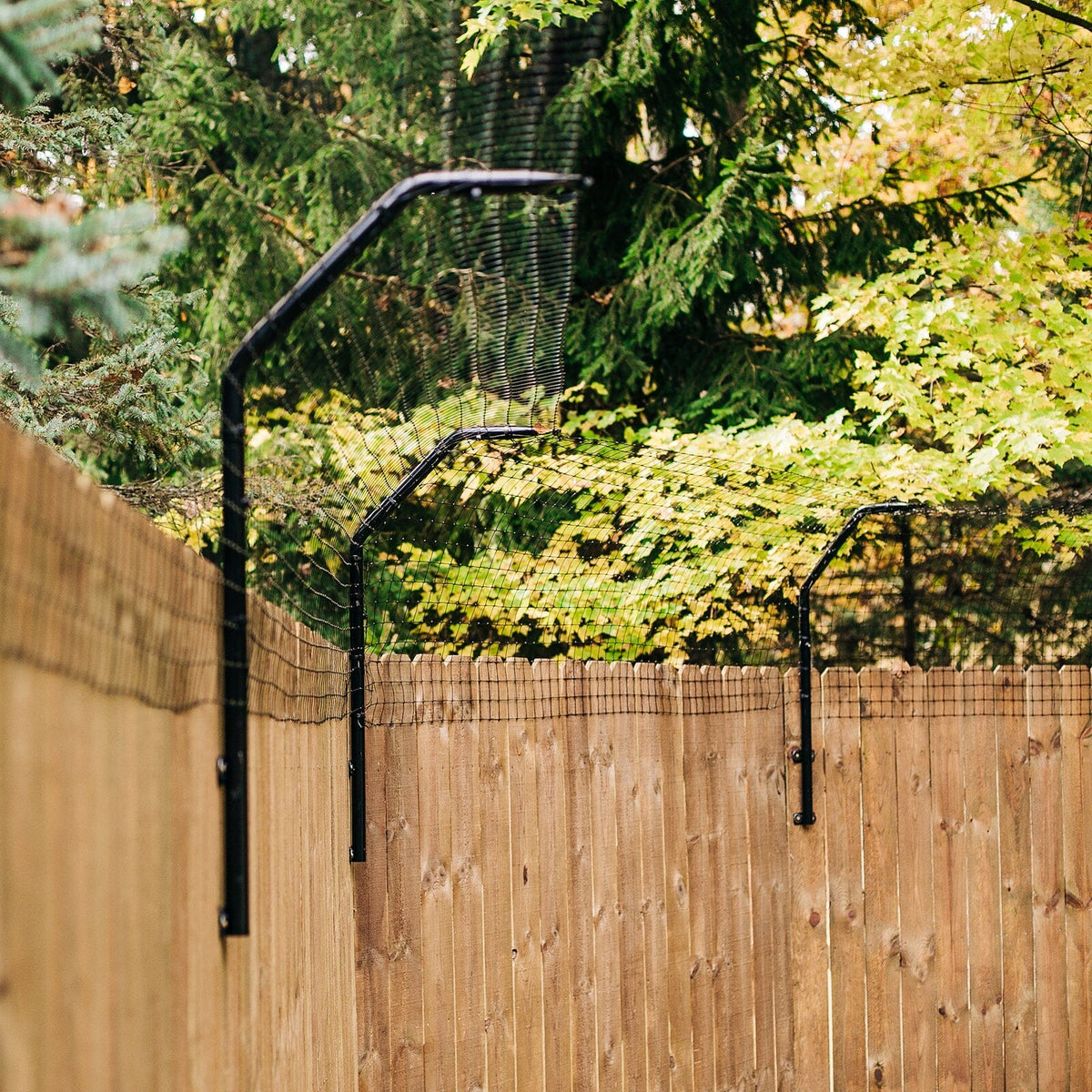 Square-shaped curved extension piece for pet fence customization from Dog Proofer.