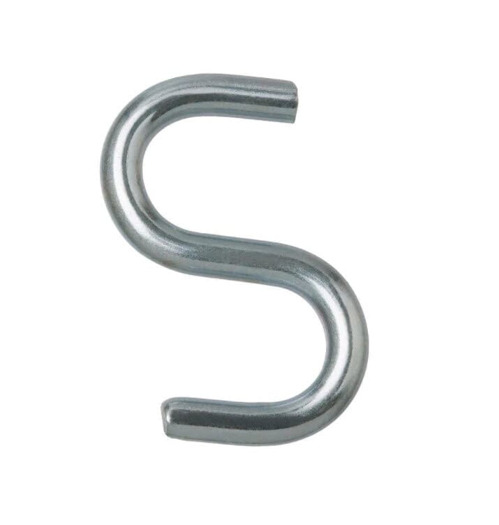 an S-hook from Dog Proofer, a versatile tool for hanging or securing fence materials.