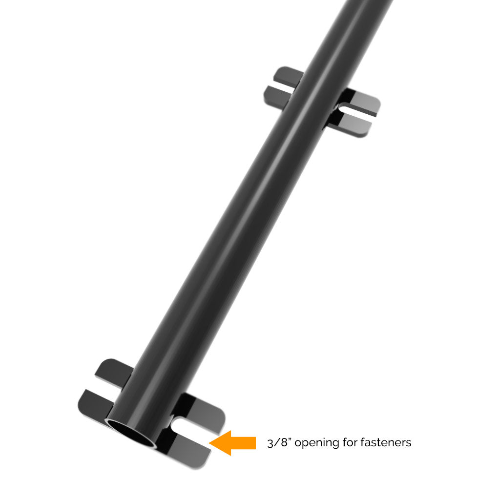 Detailed view of Dog Proofer&#39;s holding bracket for dog fencing, showcasing the secure fit and quality material.