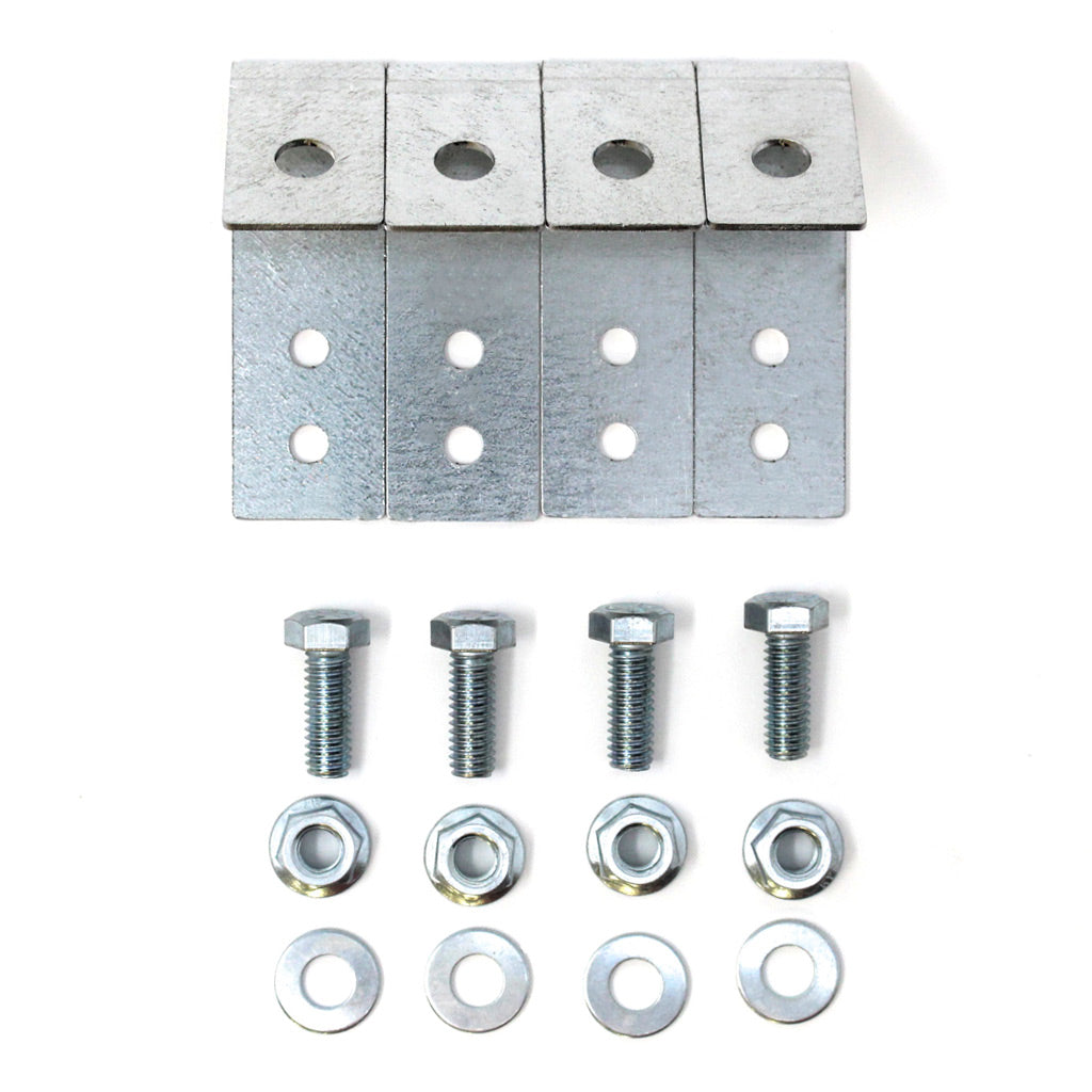 Variant two of Dog Proofer&#39;s corner bracket for fencing, image highlights the differences in design and application.