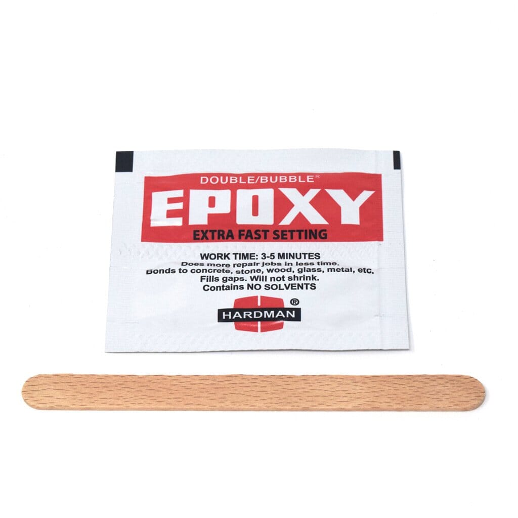 Double-Bubble Single Use Epoxy Pack+ Stir Stick Phone Order Only Dog Proofer 