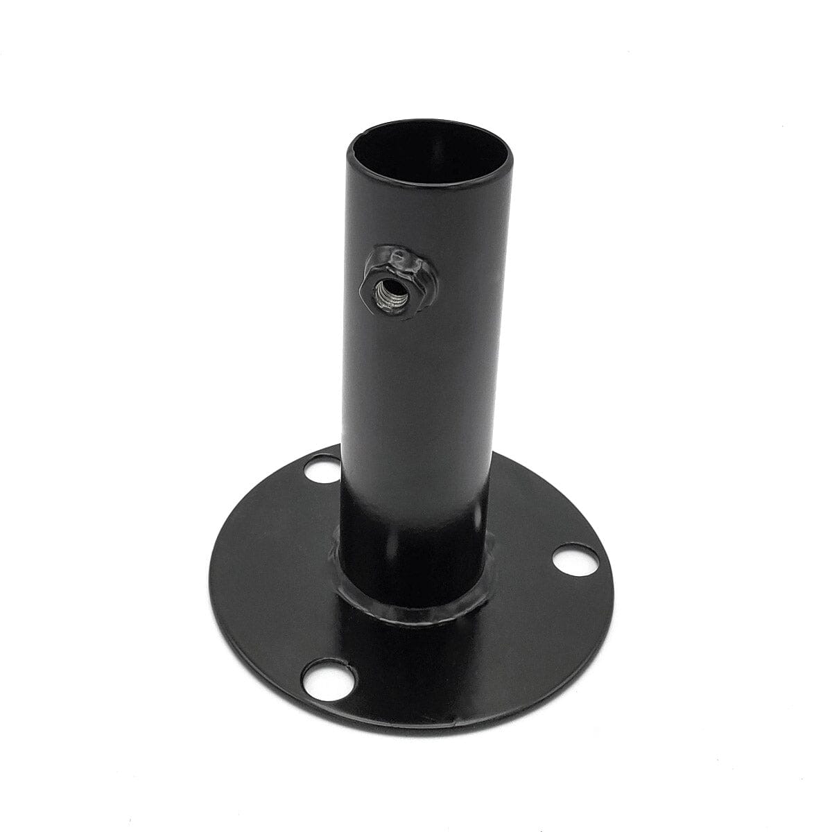 Foot pad attachment by Dog Proofer for stabilizing fence posts, 1 3/8-inch size.