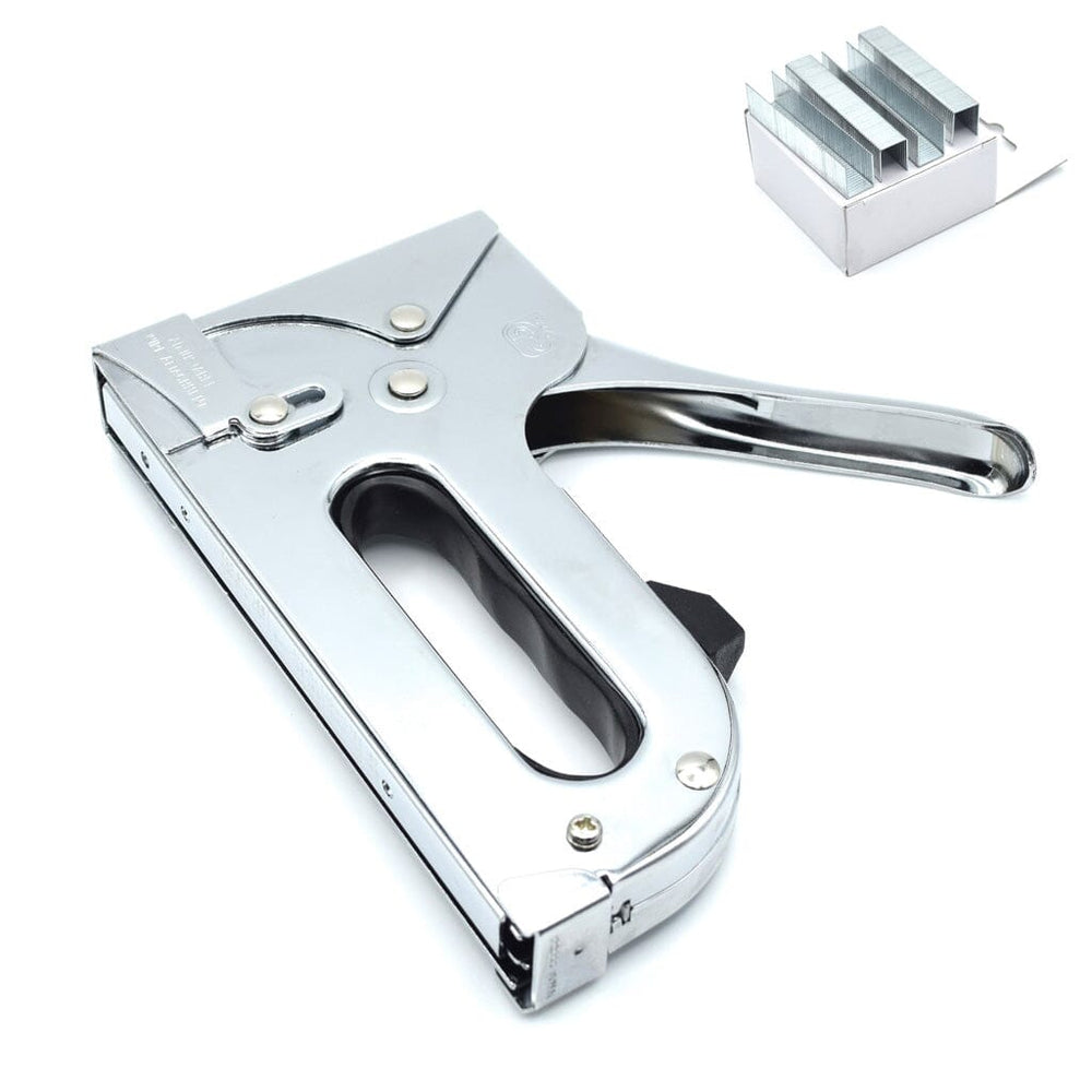 Heavy Chrome Stapler - Accepts up to 14mm Staples with Tension Nob by Citadel Tools Tools Dog Proofer 1000 Galvanized Staples 