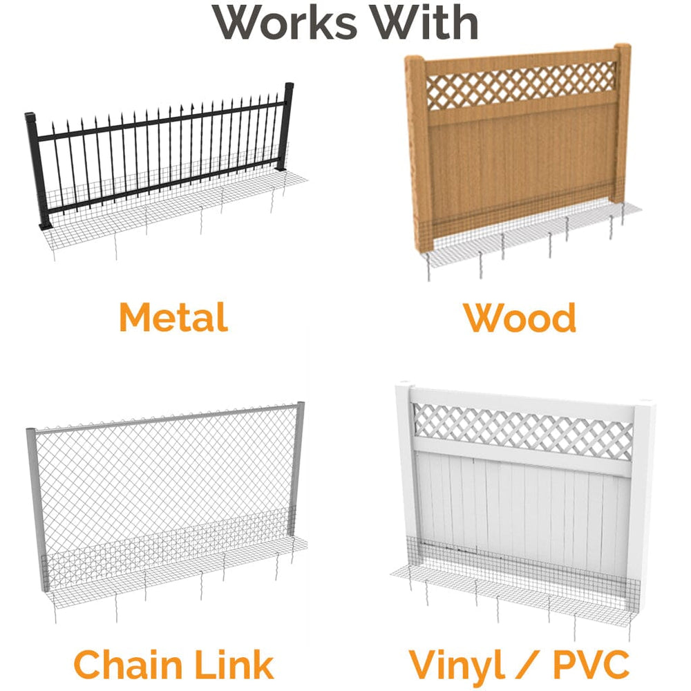 Dig Proofer Kit ⏤ No-Dig Dog Fence Existing Fence Dog Proofer 